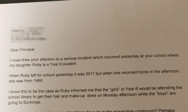 Daughter Complains To Her Dad About Sexism At School, And His Response Is Brilliant
