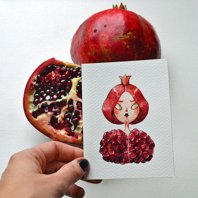 Artist Brings Fruits To Life By Painting Them As Watercolor Characters
