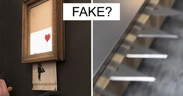 This Guy Noticed Something Doesn't Add Up In Banksy's Shredded Painting, Explains Why It Was FAKE