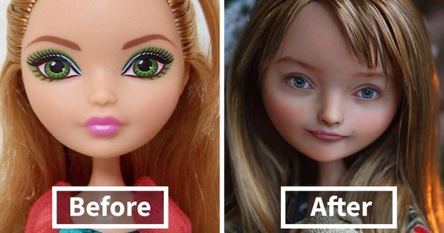 Ukrainian Artist Removes Make-Up From Dolls And Re-Paints Them To Look Incredibly Real
