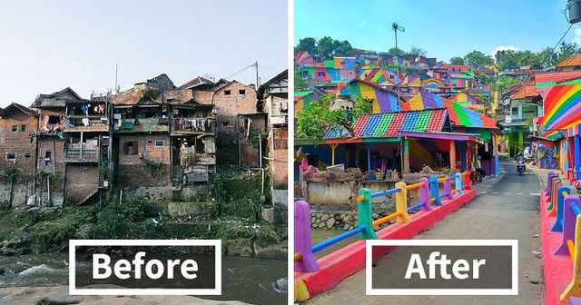 Indonesian Government Spends $22k Dollars Creating A Rainbow Village, And Internet Is Divided