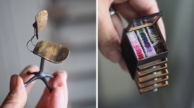 Mother Of Two Wakes Up At 4 AM To Create Antique Dollhouses, And The Details Will Amaze You
