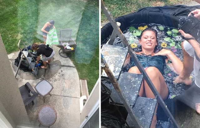This Photographer Spent $30 To Create DIY Studio From Kids Pool, And The Photos Are Magical