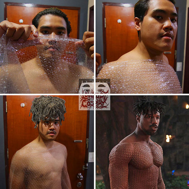 Cheap Cosplay Guy Strikes Again By Using Only Things He Finds At Home, And The Result Is Hilariously Accurate