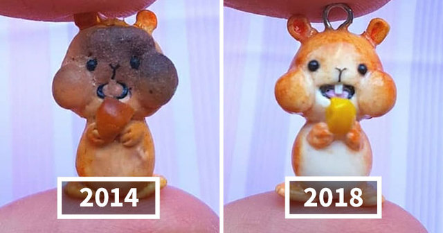 This Artist Was Pleasantly Surprised How Much Her Art Evolved After She Tried Recreating Old Artwork
