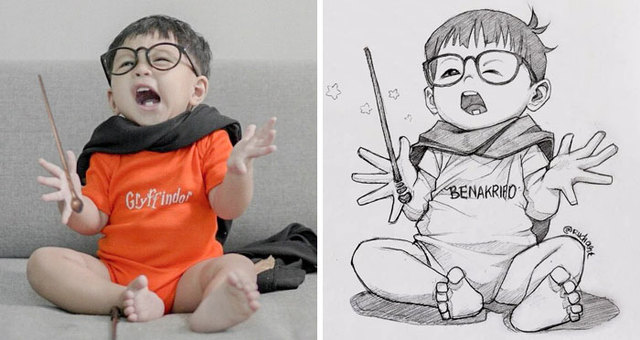Indonesian Artist Sketches Real People As Cartoons And The Results Are Incredibly Accurate