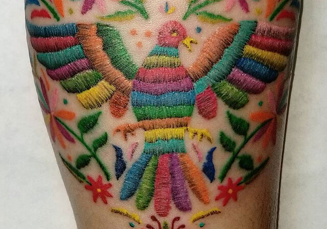 30 Embroidery Tattoos That Look Cooler Than They Sound