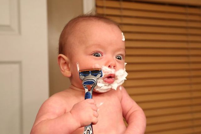 This Dad Made His Premature Baby Do Manly Things, And It's Hilarious