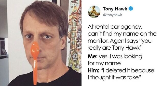 12 Times People Didn't Recognize Tony Hawk In Public