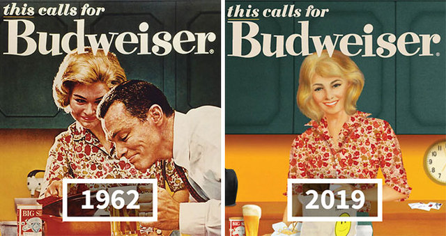 Budweiser Adapted Their Sexist Ads From The 50s And 60s To 2019