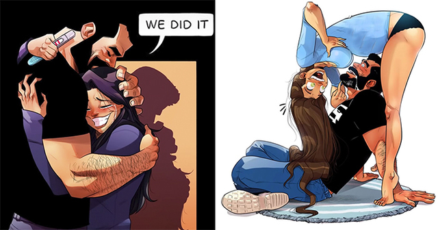 The Israeli Artist That Illustrated His Daily Life With His Wife Is Now Illustrating Her Pregnancy (10 Comics)