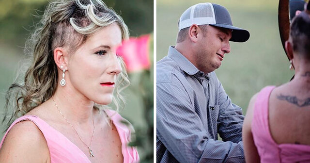 21 Heartbreaking Photos Showing A Woman Preparing To Battle Breast Cancer As Her Husband Shaves Her Head