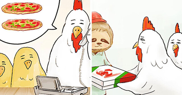 30 Sloth Problems Illustrated By Japanese Artist Keigo