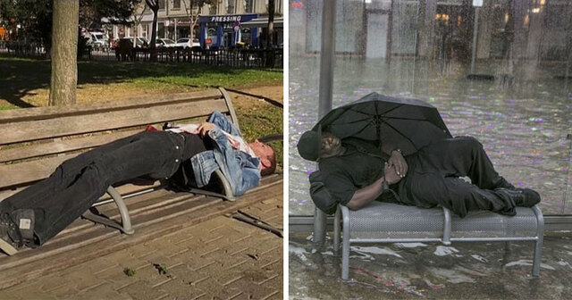 15 Inhumane Ways Cities Are Preventing The Homeless From Sleeping In Public Places