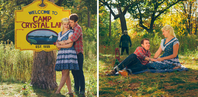This Couple Surprised Everyone With Their Horrifying Engagement Photoshoot