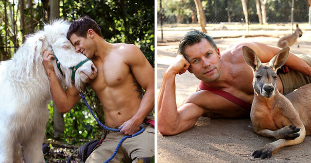 Australian Firefighters Pose With Animals For Their Annual Charity Calendar, And The Photos Are Too Hot To Handle