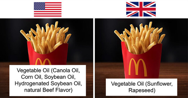 Turns Out Similar Products In The UK And The US Have Very Different Ingredients And It's Pretty Disturbing