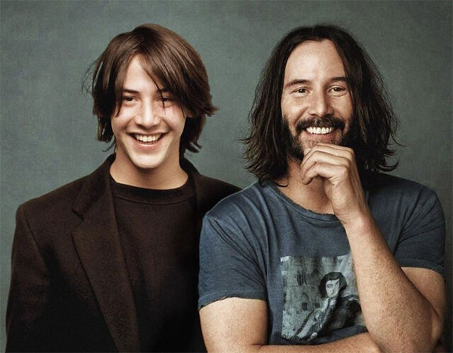 30 Celebrities Hanging Out With Their Younger Selves (New Pics)