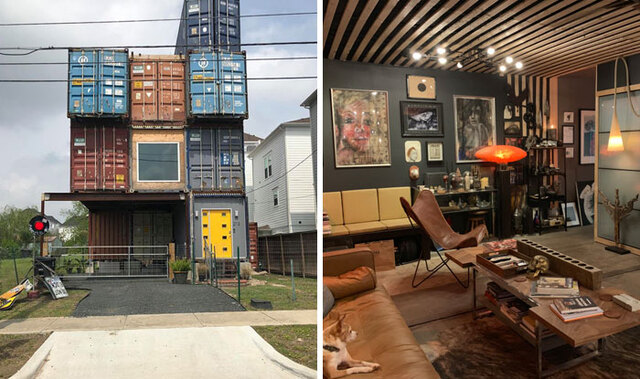 Man Builds 2,500 Square Foot Dream Home Out Of 11 Shipping Containers