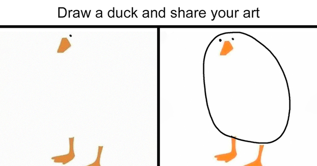 Someone Challenged People To "Draw A Duck" And People Are Responding With Hilarious Results (31 Pics)