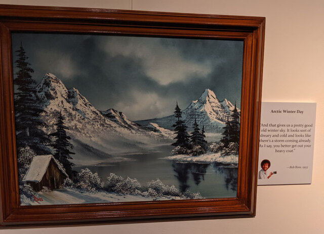 A Bob Ross Art Exhibition Is On Display In Virginia And People Love The Wholesome Captions