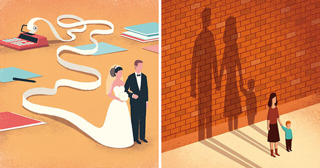 30 Digital Illustrations By Davide Bonazzi That Perfectly Capture The Flaws Of Our Modern Society