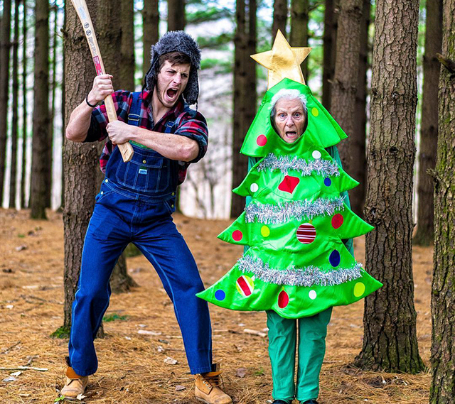 Grandson And 93-Year-Old Grandma Dress Up In Funny Outfits And Pose For Hilarious Photos (30 Pics)