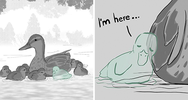 The Creator Of The “Good Boy” And “Black Cat” Comics Is Back With Another Heartbreaking Comic About A Duck
