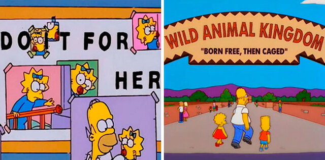 Here's A Collection Of The Best Signs Spotted In The Simpsons (35 Pics)