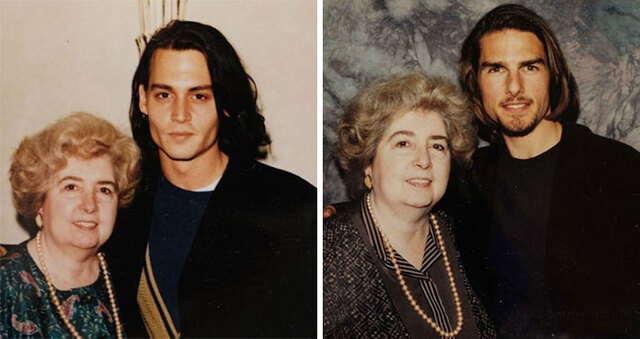 Someone Finds A Photo Album Full Of Pictures Of A Grandma Posing With Hollywood Celebrities And It's A Real Blast From The Past