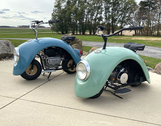 These "Volkspod" Scooters Were Created Using Old Volkswagen Beetle Fenders