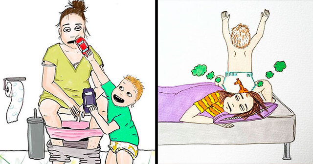20 Comics By Norwegian Mom Jade Nordahl That Perfectly Capture What Motherhood Is Like
