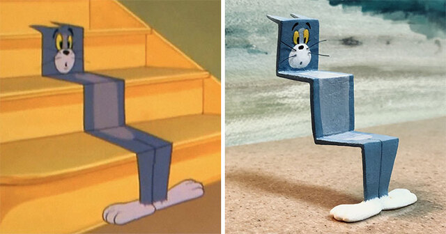 27 Hilarious Sculptures Inspired By Tom And Jerry’s Most Unfortunate Moments