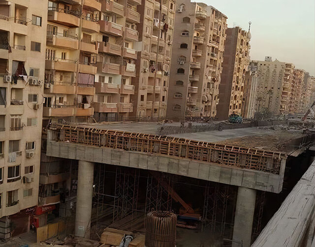 Egyptian Government Decides To Build A Massive Highway Straight Through A Residential Area
