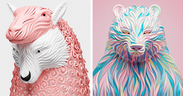 20 Stunning Illustrations Of Animals By Moscow-Based Artist Maxim Shkret