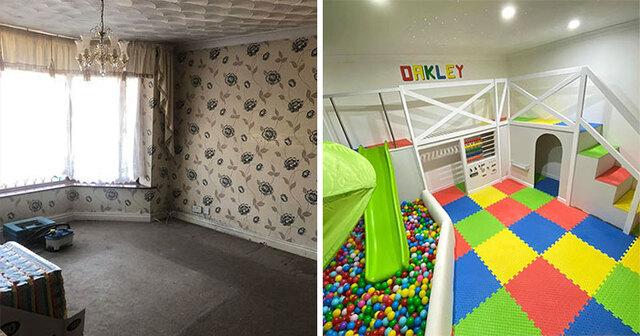 This Dad Turned An Old Living Room Into An Amazing Playroom For His 3-Year-Old Son