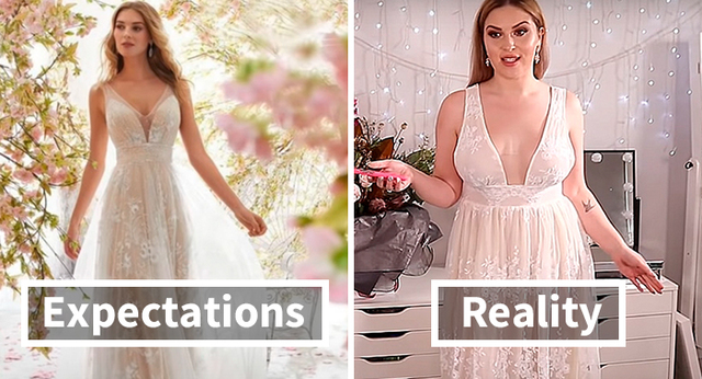 This Woman Ordered 10 Cheap Wedding Dresses From The Wish App And Shared The Results