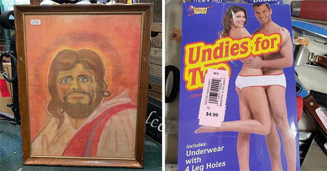 People Are Sharing The Weirdest Things They've Found In Thrift Stores To This Instagram Account (30 Pics)