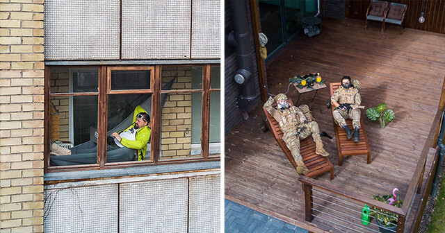 16 Drone Portraits Of People Stuck In Quarantine By Lithuanian Photographer Adas Vasiliauskas