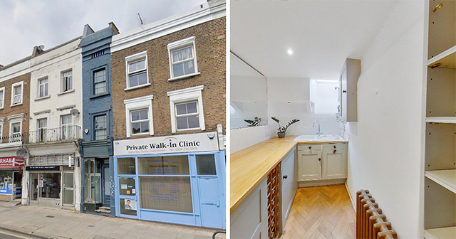 For $1.3M You Can Purchase The Narrowest Home In London, Measuring At Just 5 ft 5 in Across