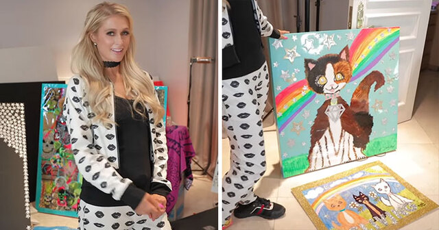Paris Hilton Shows Off Her Art And People Are Conflicted