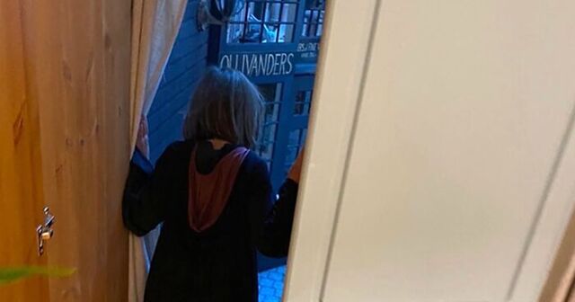 This Dad Spent The Lockdown Building A Replica Of The Diagon Alley From Harry Potter To Surprise His Daughter