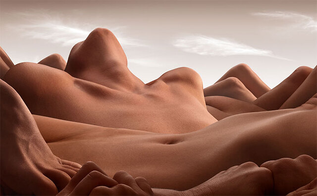 This Photographer Creates Breathtaking "Bodyscapes" Using Only The Human Body (13 Pics)