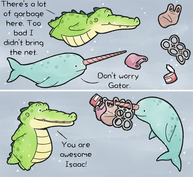 20 Wholesome 'Buddy Gator' Comics That Radiate Positivity (New Pics)