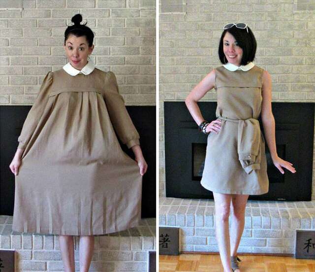 This Woman Upcycles Old Clothes Into Stylish Outfits (20 Pics)