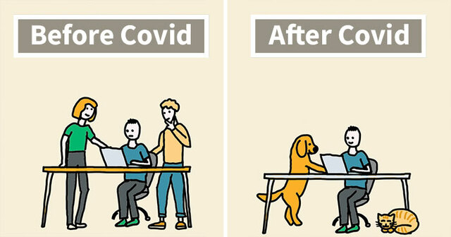 15 Relatable Comics Showing How Our Daily Routines Changed After Covid (New Pics)