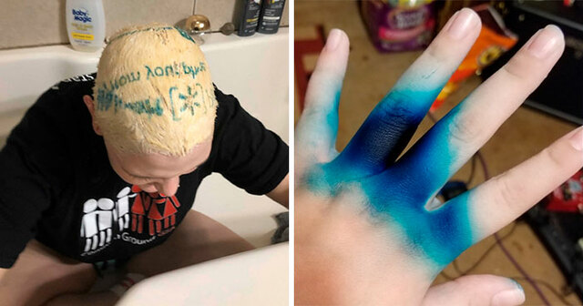 30 Times People Tried Dyeing Their Hair And Got "Less Than Successful" Results