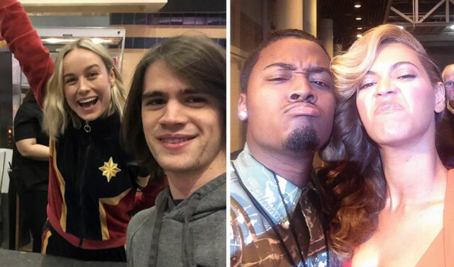 30 Times People Encountered Celebrities In Ordinary Places