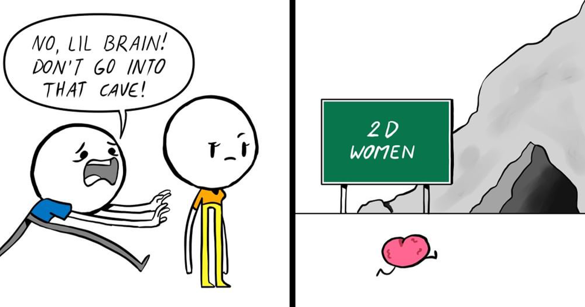 20 Comics Showing Ridiculous Situations With Funny Unexpected Endings, As Created By This Artist