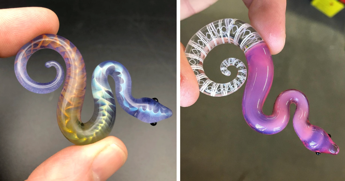 10 Mind-Blowing Glass-Blown Snakes By Ryan Eicher